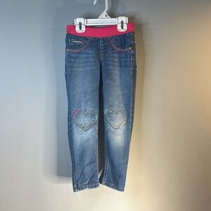 Heart knees stretch jeggings